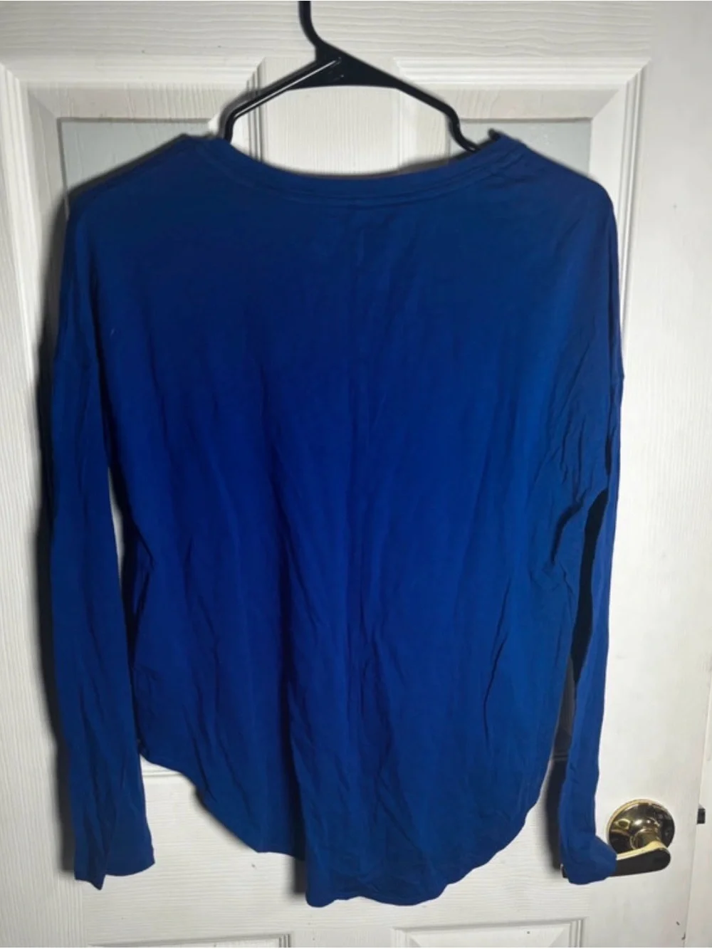 Nike Women's Long-Sleeve Blue/purple  Logo Tee
